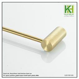 Show details for Towel rod , Round Base, Gold Stainless Steel 304 Picture of Towel rod , Round Base, Gold Stainless Steel 304